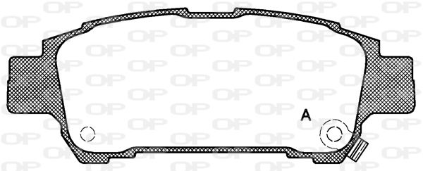 OPEN PARTS Комплект тормозных колодок, дисковый тормоз BPA0820.02